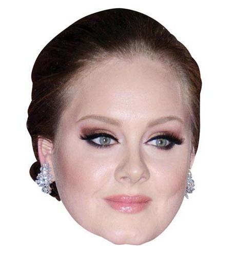 Adele Maske aus Karton