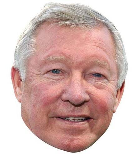 Alex Ferguson Maske aus Karton