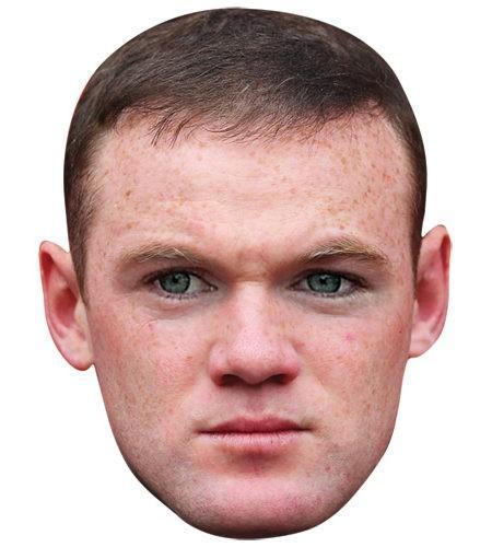 Wayne Rooney Maske aus Karton
