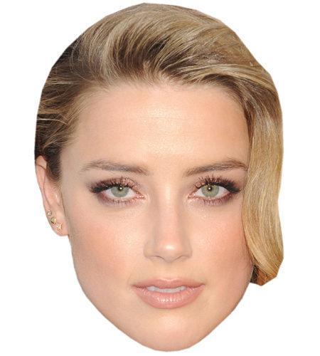 Amber Heard Celebrity Maske aus Karton