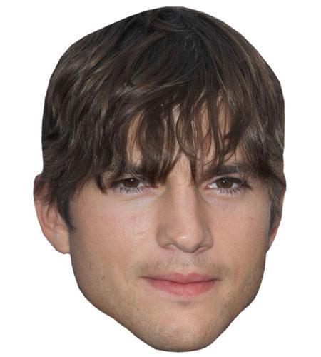 Ashton Kutcher Celebrity Maske aus Karton