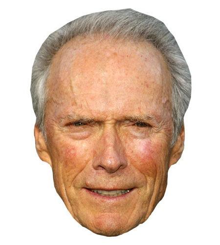 Clint Eastwood Celebrity Maske aus Karton