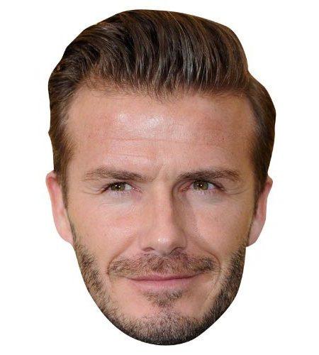 David Beckham Maske aus Karton