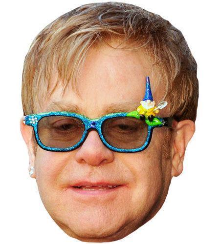 Elton John Celebrity Maske aus Karton