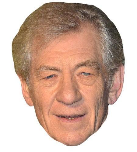 Ian McKellen Celebrity Maske aus Karton
