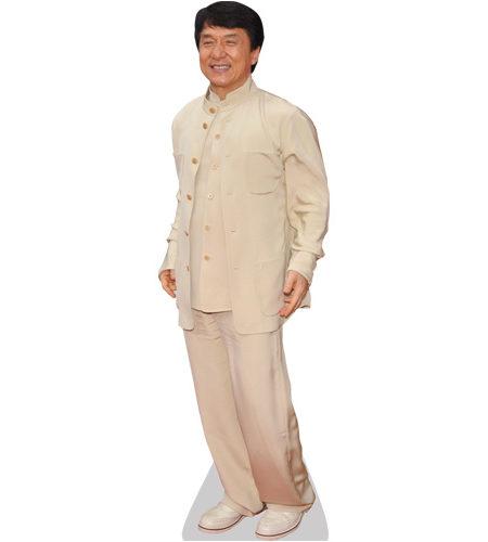 Jackie Chan Pappaufsteller lebensgross White 