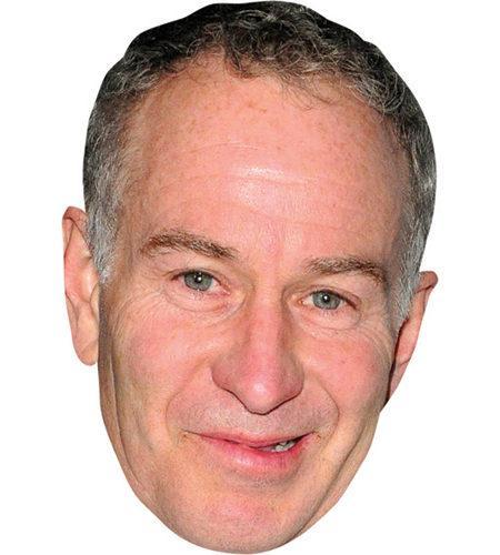 John McEnroe Celebrity Maske aus Karton