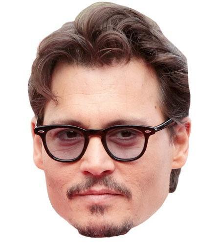 Johnny Depp Maske aus Karton