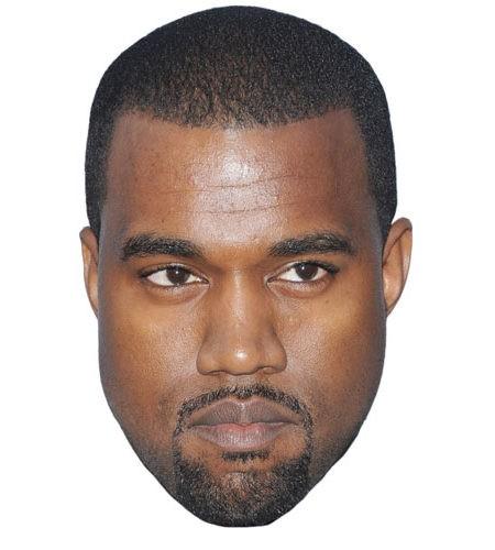 Kanye West Maske aus Karton
