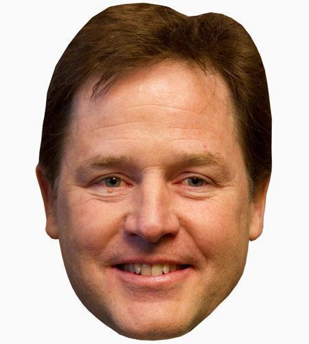 Nick Clegg Celebrity Maske aus Karton