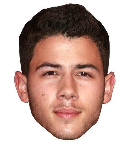 Nick Jonas Celebrity Maske aus Karton
