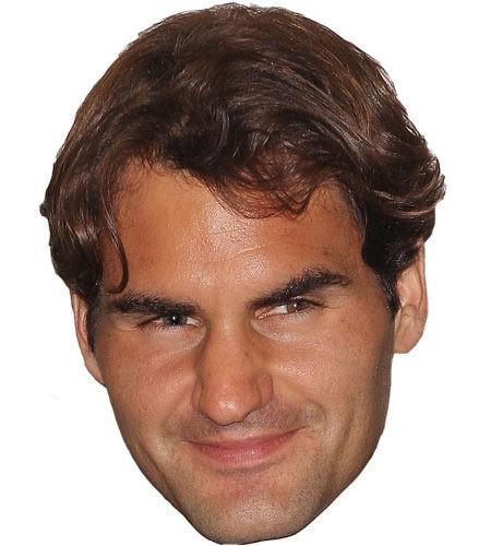 Roger Federer Maske aus Karton