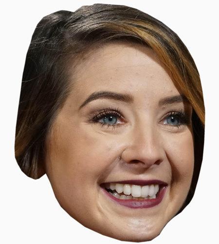 Zoella Celebrity Maske aus Karton