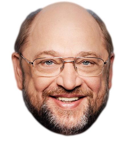 Martin Schulz Celebrity Maske aus Karton