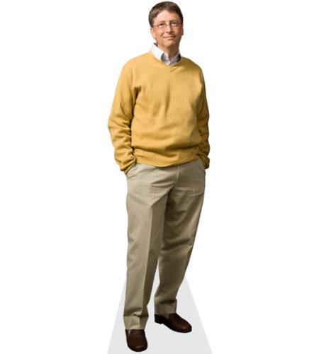 Bill Gates Lebensgroßer Pappaufsteller