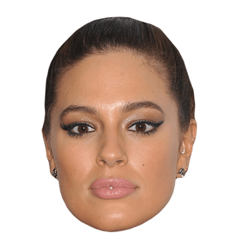 Ashley Graham Maske aus Karton