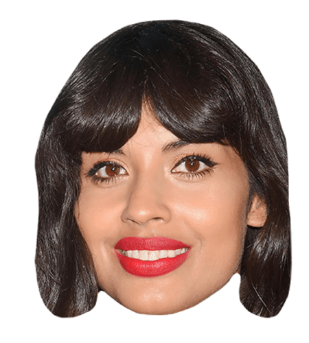 Jameela Jamil Maske aus Karton