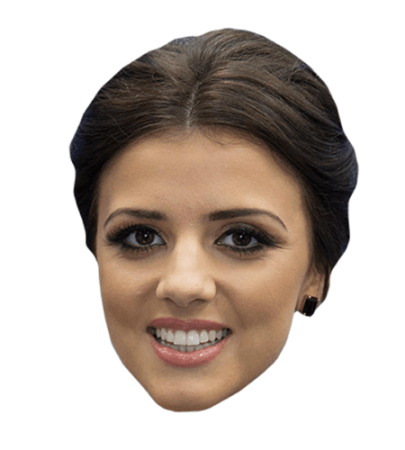 Lucy Mecklenburgh Maske aus Karton