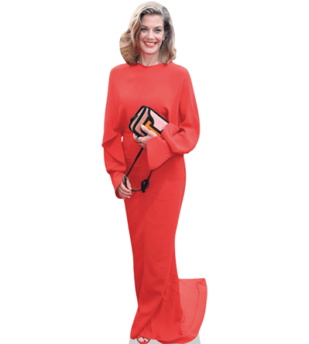 Marie Baumer (Red Dress) Pappaufsteller