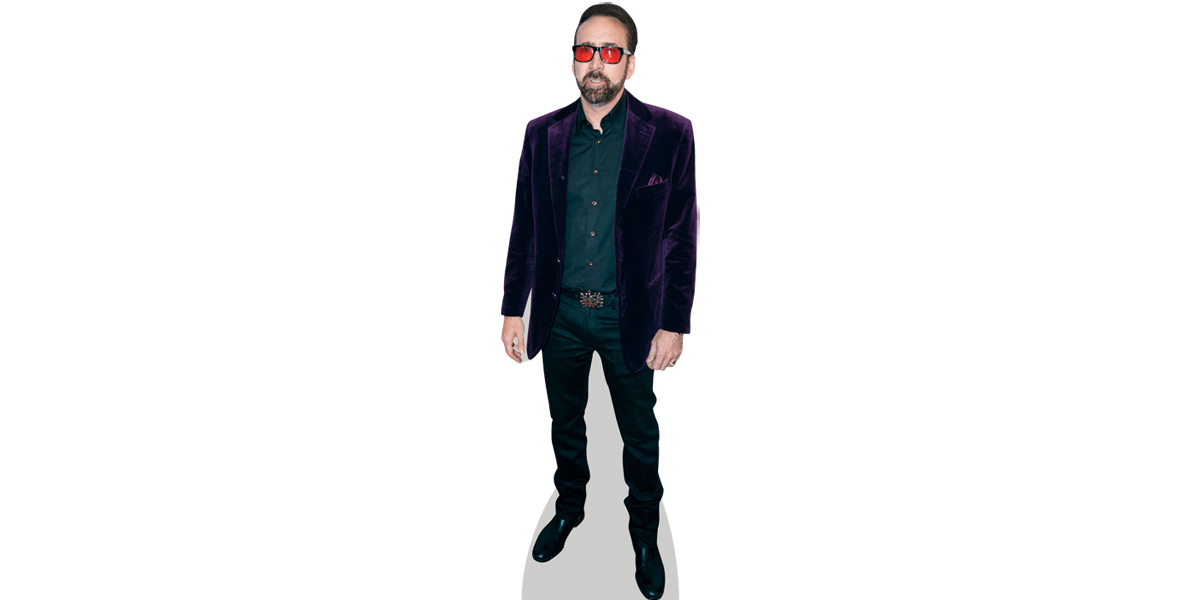 Nicolas Cage Pappaufsteller lebensgross Grey Suit 