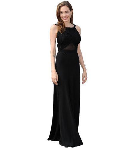 Angelina Jolie Black Dress Pappaufsteller