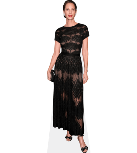 Christy Turlington (Black Dress) Pappaufsteller