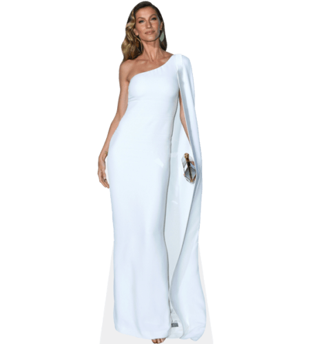 Gisele Bundchen (White Dress) Pappaufsteller