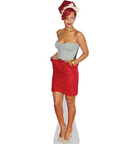 Rihanna (Red Dress) Pappaufsteller