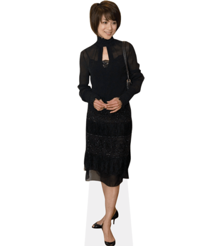 Chieko Kuroda (Black Dress) Pappaufsteller