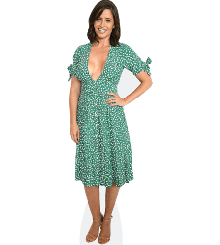 Mercedes Masohn (Green Dress) Pappaufsteller