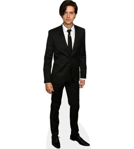 Cole Sprouse (Black Suit) Lebensgrosser Pappaufsteller