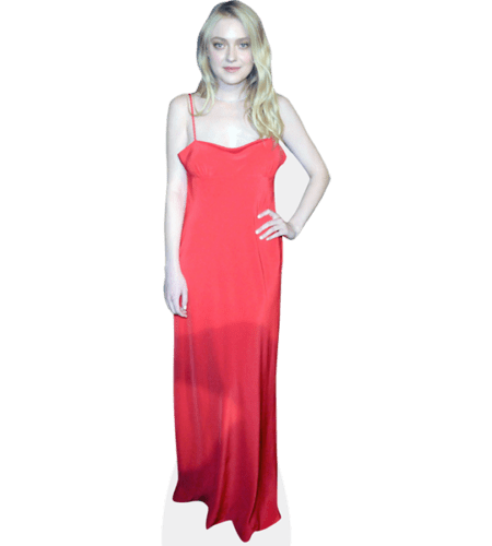 Dakota Fanning (Red Dress) Pappaufsteller