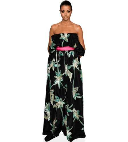 Ella Balinska (Leaf Dress) Pappaufsteller
