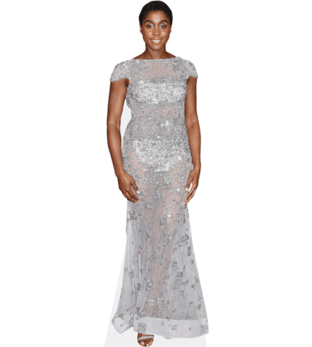 Lashana Lynch (Silver Dress)
