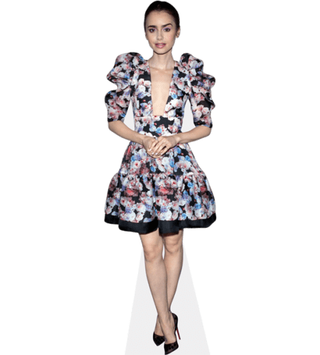 Lily Collins (Floral Dress)