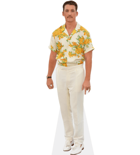 Miles Teller (Floral Shirt) Pappaufsteller