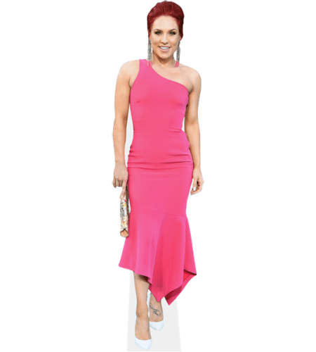 Sharna Burgess (Pink Dress) Pappaufsteller