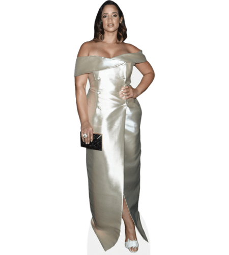Dascha Polanco (Silver Dress) Pappaufsteller