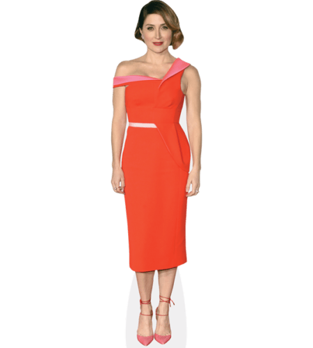 Sasha Alexander (Orange Dress) Pappaufsteller