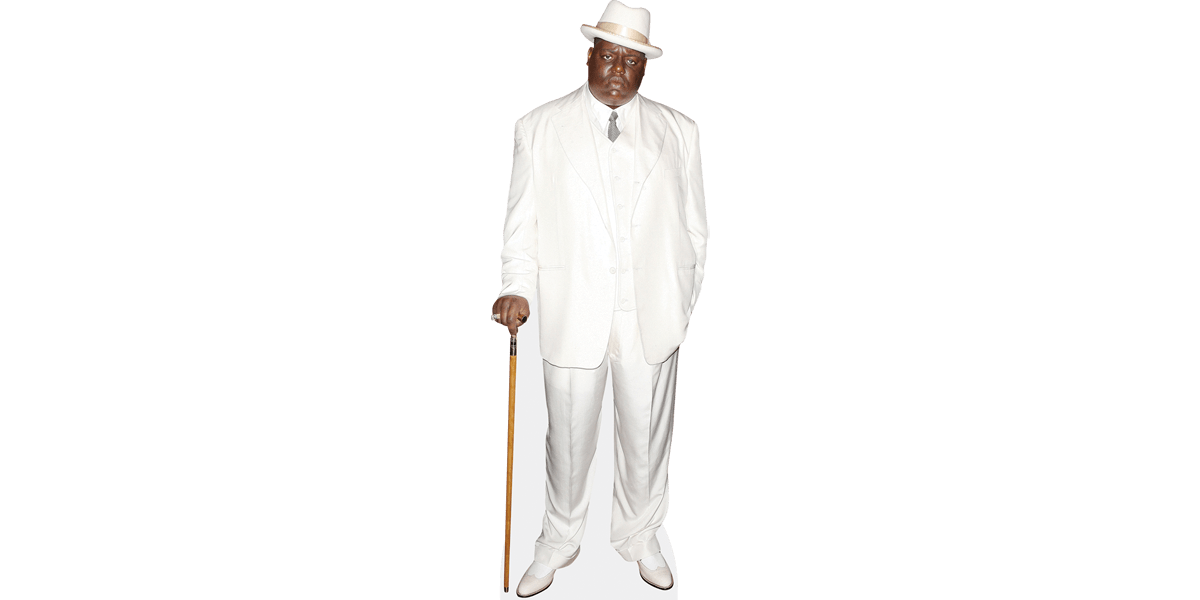 Pappaufsteller lebensgross Biggie Smalls White Suit 