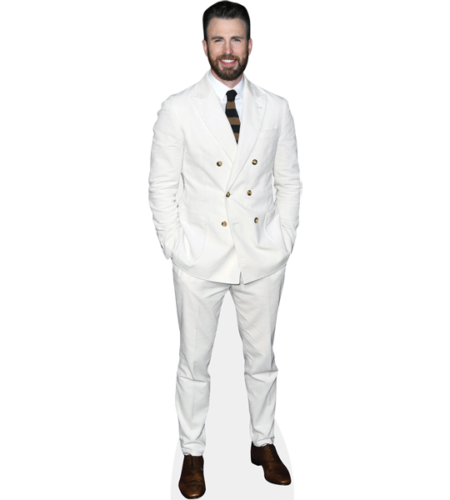 Chris Evans (White Suit) Pappaufsteller