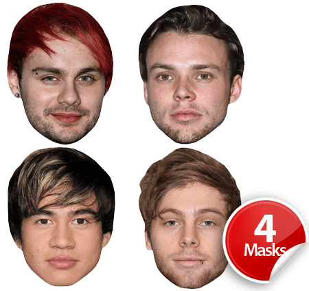 5 Seconds of Summer Mask Pack