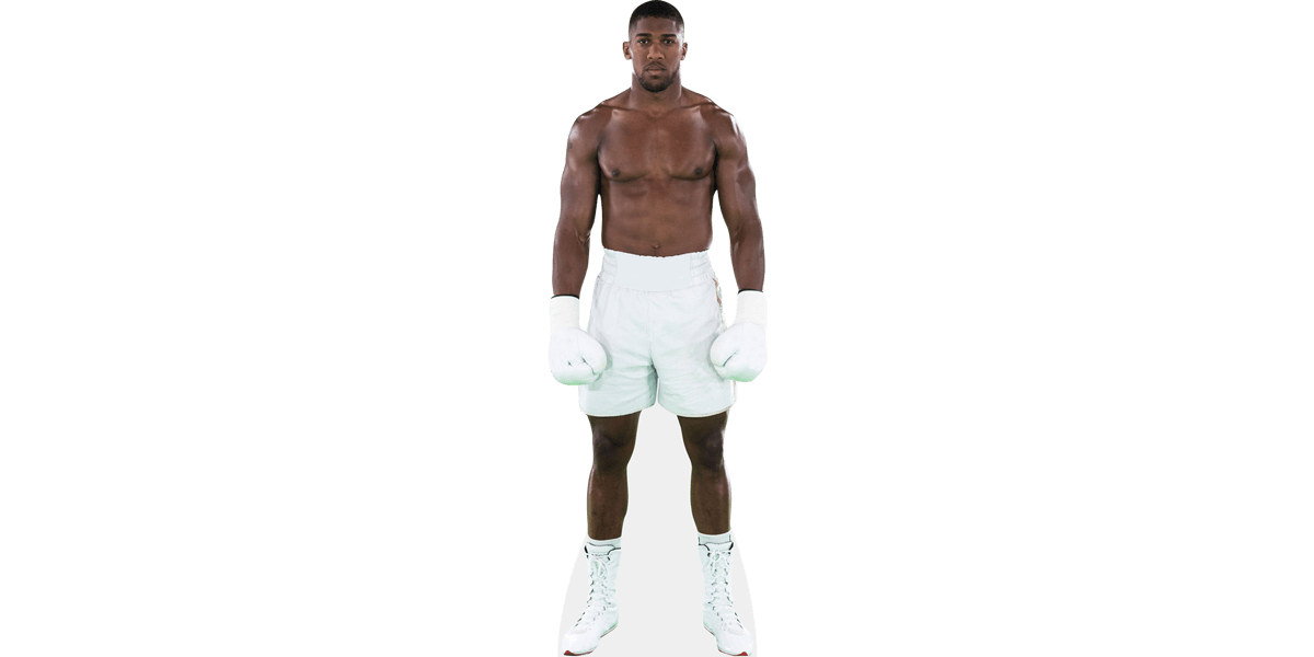 Boxing Anthony Joshua Pappaufsteller lebensgross 