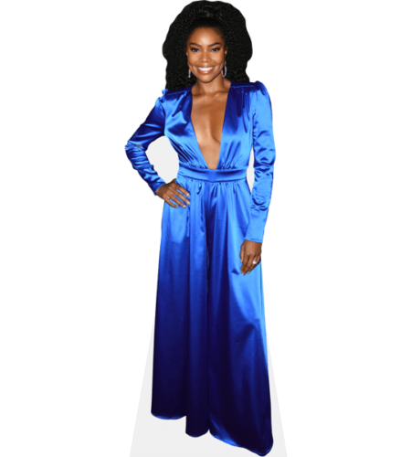 Gabrielle Union (Blue Dress) Pappaufsteller