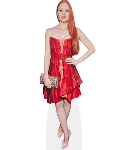 Barbara Meier (Red Dress) Pappaufsteller
