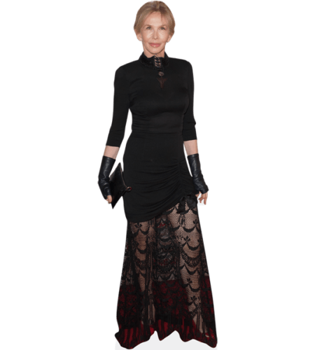 Trudie Styler (Black Dress) Pappaufsteller