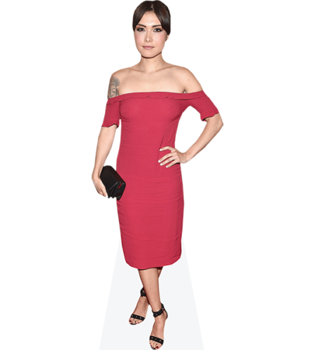 Daniella Pineda (Red Dress) Pappaufsteller