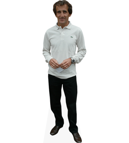 Alain Prost (White Top) Pappaufsteller