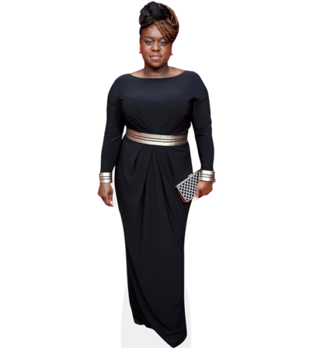 Tameka Empson (Black Dress) Pappaufsteller