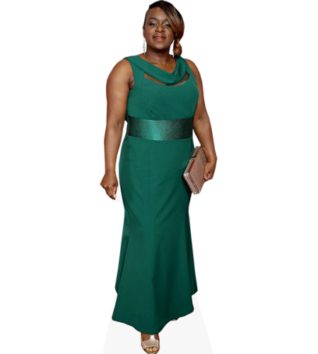 Tameka Empson (Green Dress) Pappaufsteller